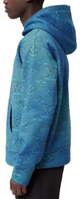 Sudadera Azul Hombre LOUIS VUITTON SS23 con Logo Monograma Impreso. 1AA4IO Sizing Sudadera Azul Hombre LOUIS VUITTON SS23 con Logo Monograma Impreso. 1AA4IO