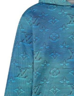 Sudadera Azul Hombre LOUIS VUITTON SS23 con Logo Monograma Impreso. 1AA4IO 1