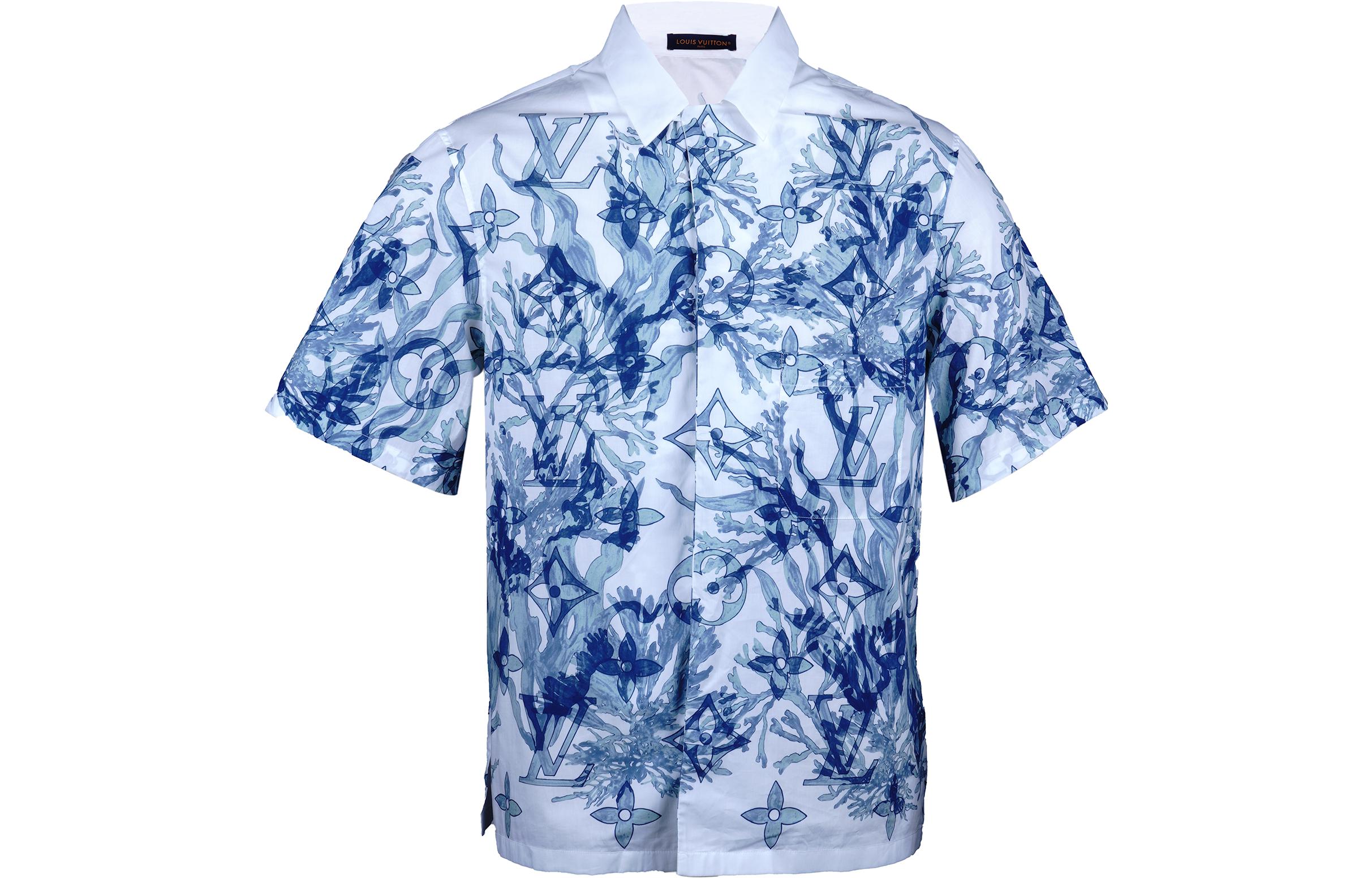 LOUIS VUITTON SS23 Multicolor Monogram Print Short Sleeve Shirt Men. 1ABNSG