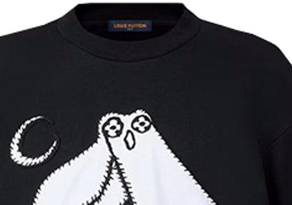 路易威登 SS23 貓頭鷹印花黑色圓領衫 1AB4VO Details for 路易威登 SS23 貓頭鷹印花黑色圓領衫 1AB4VO