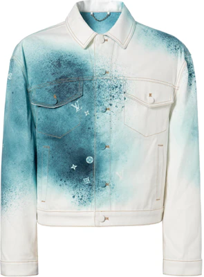 LOUIS VUITTON SS23 Paint Print Single-Breasted Casual Denim Jacket White. 1AATK0 Order LOUIS VUITTON SS23 Paint Print Single-Breasted Casual Denim Jacket White. 1AATK0