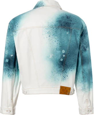 LOUIS VUITTON SS23 Paint Print Single-Breasted Casual Denim Jacket White. 1AATK0 Lookbook LOUIS VUITTON SS23 Paint Print Single-Breasted Casual Denim Jacket White. 1AATK0