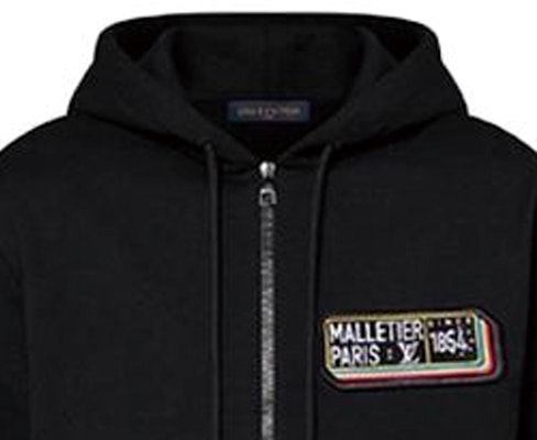 루이비통 SS23 패턴 지퍼 후드 티 블랙 남성용 긴소매. 1AATM6 Purchase 루이비통 SS23 패턴 지퍼 후드 티 블랙 남성용 긴소매. 1AATM6