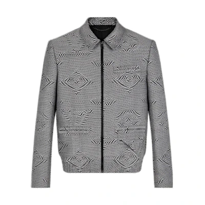 Louis Vuitton SS23 Printed Zipped Long-Sleeve Jacket Men’s Black Grey 1A8I6H