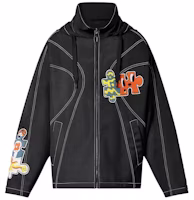 LOUIS VUITTON SS23 Puzzle Patch Hooded Zip Jacket Black Menswear 1AB4RS LOUIS VUITTON SS23 Puzzle Patch Hooded Zip Jacket Black Menswear 1AB4RS