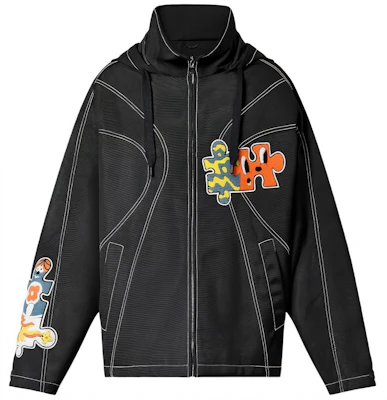 ルイヴィトン SS23 パズルパッチ フーデッドジップジャケット ブラック メンズ 1AB4RS Buy ルイヴィトン SS23 パズルパッチ フーデッドジップジャケット ブラック メンズ 1AB4RS