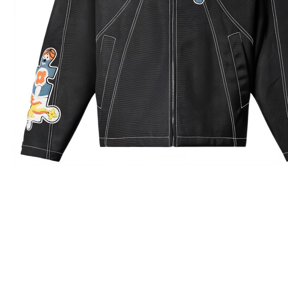 LOUIS VUITTON SS23 Puzzle Patch Hooded Zip Jacket Black Menswear 1AB4RS 圖 4