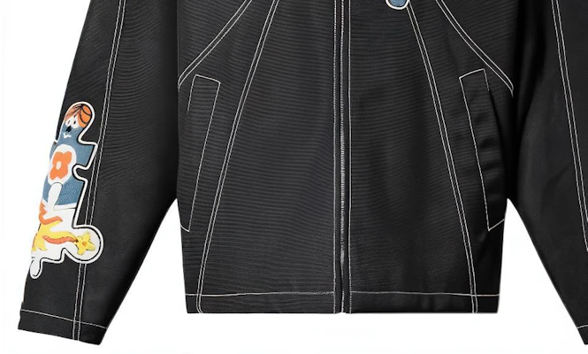 ルイヴィトン SS23 パズルパッチ フーデッドジップジャケット ブラック メンズ 1AB4RS Shop ルイヴィトン SS23 パズルパッチ フーデッドジップジャケット ブラック メンズ 1AB4RS