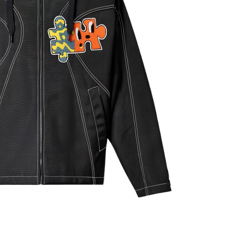 LOUIS VUITTON SS23 Puzzle Patch Hooded Zip Jacket Black Menswear 1AB4RS 圖 5