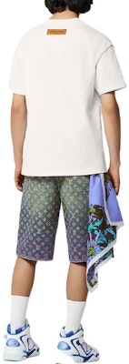 路易威登 SS23 彩虹花紋標誌印花白色圓領T恤 1AB4UR Purchase 路易威登 SS23 彩虹花紋標誌印花白色圓領T恤 1AB4UR