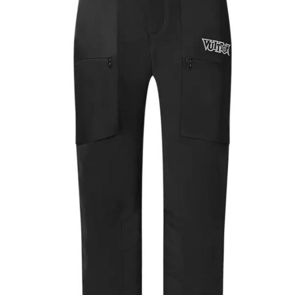 Sizing Pantalones de Esquí Negros Reflectivos Logo LOUIS VUITTON SS23 1AAU5T
