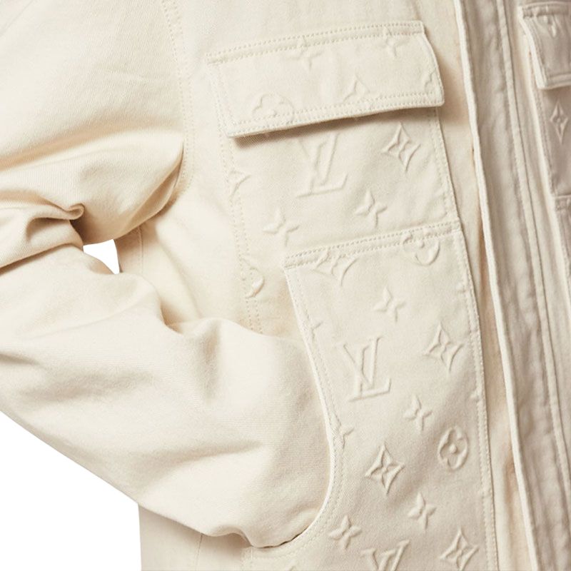 LOUIS VUITTON SS23 Solid Beige Collar Pocket Jacket for Men 1AATH0 圖 7