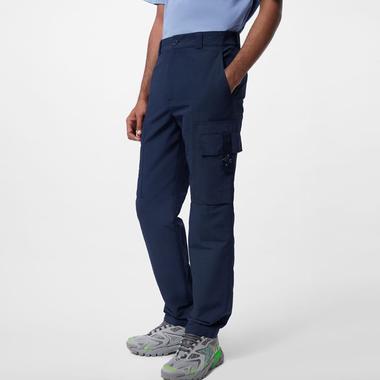 Purchase LOUIS VUITTON SS23 Seluar Lurus Biru Navy Lelaki Button Mid-Rise 1ABJHQ