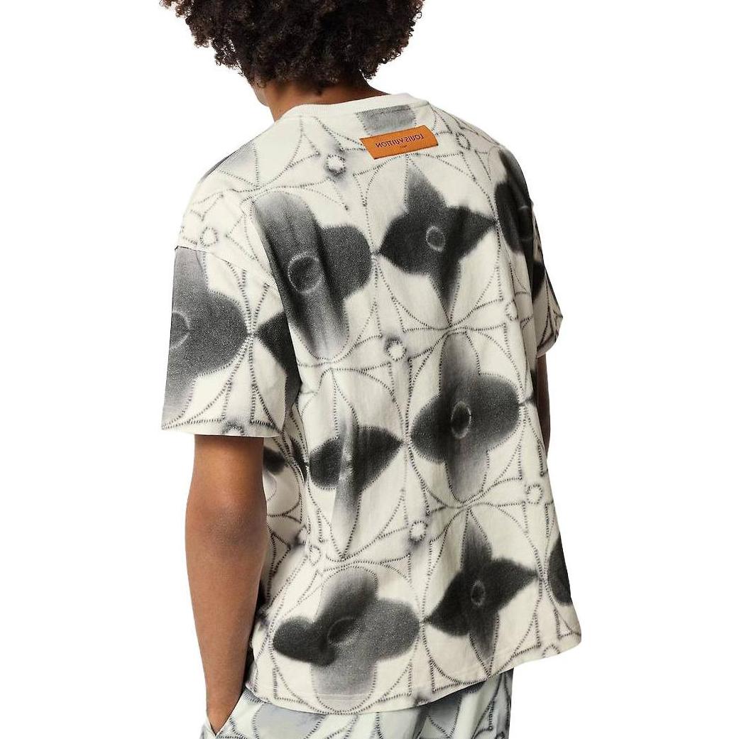 LOUIS VUITTON SS23 Tie-Dye Printed Crewneck Short Sleeve T-Shirt Multicolor Mens 1AB61C 圖 6