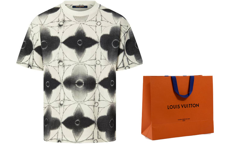 LOUIS VUITTON SS23 Tie-Dye Printed Crewneck Short Sleeve T-Shirt Multicolor Mens 1AB61C 圖 8