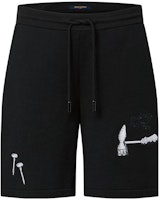LOUIS VUITTON SS23 Tool Print Embroidered Drawstring Loose Casual Shorts Men 1AB6EM LOUIS VUITTON SS23 Tool Print Embroidered Drawstring Loose Casual Shorts Men 1AB6EM
