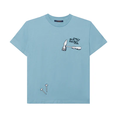 LOUIS VUITTON SS23 Tools Embroidered Short Sleeve T-Shirt Blue Mens 1AB5ID