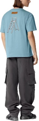 루이비통 SS23 블루 툴 자수 반팔 티셔츠 남성용 1AB5ID Shop 루이비통 SS23 블루 툴 자수 반팔 티셔츠 남성용 1AB5ID