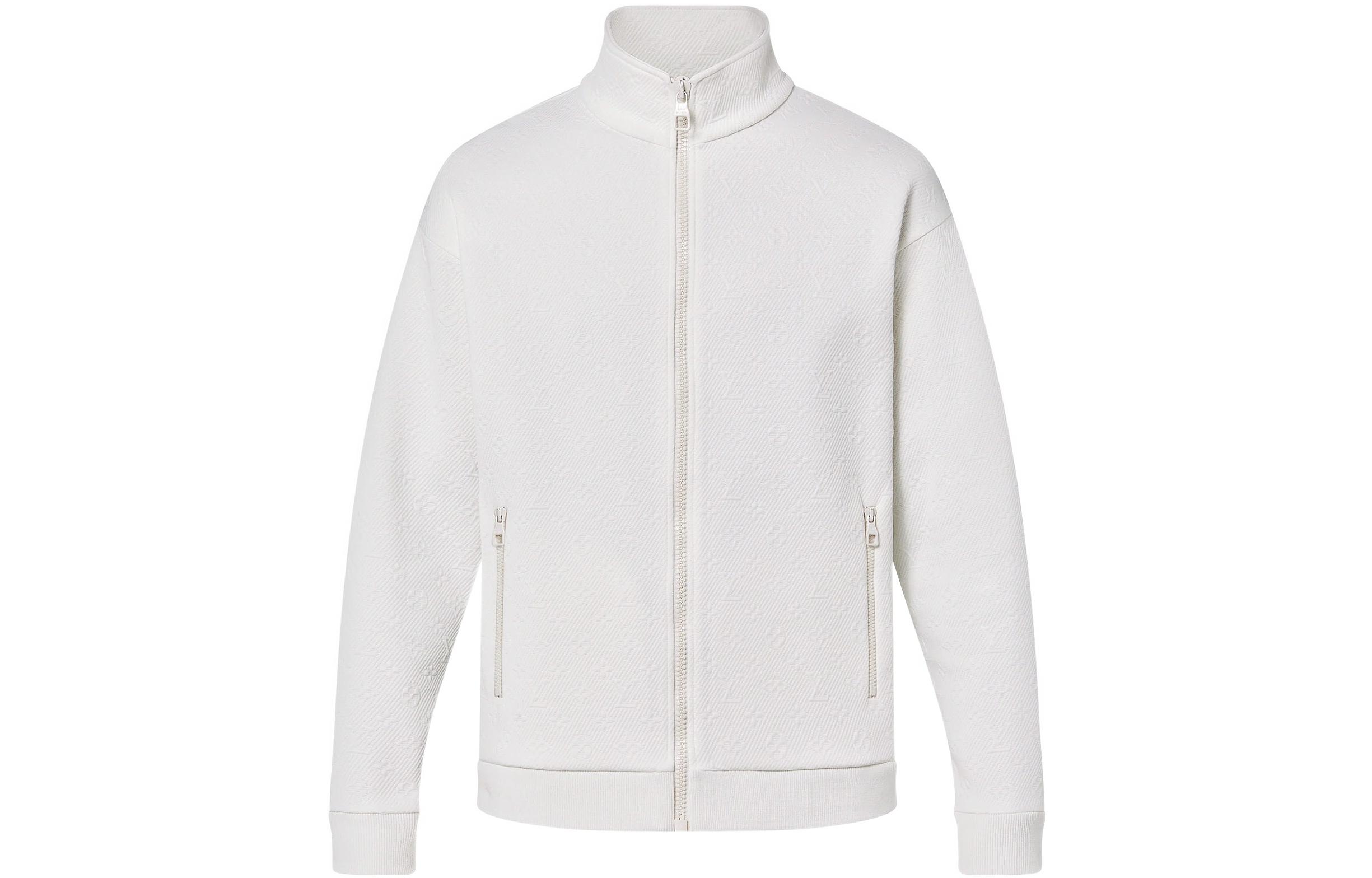 Louis Vuitton SS23 White Casual Zip-Up Long Sleeve Jacket 1AATUR