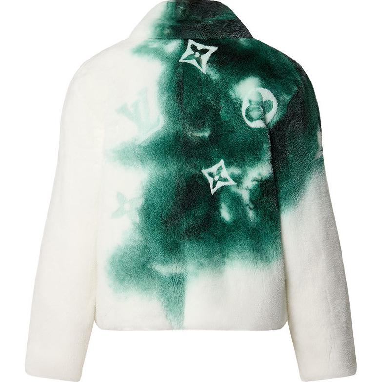 LOUIS VUITTON SS23 White Letter Logo Printed Aviator Jacket for Men. 1AAV2V 圖 3