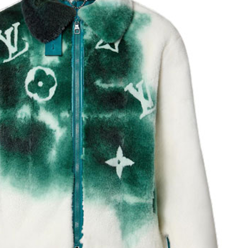 LOUIS VUITTON SS23 White Letter Logo Printed Aviator Jacket for Men. 1AAV2V 圖 8