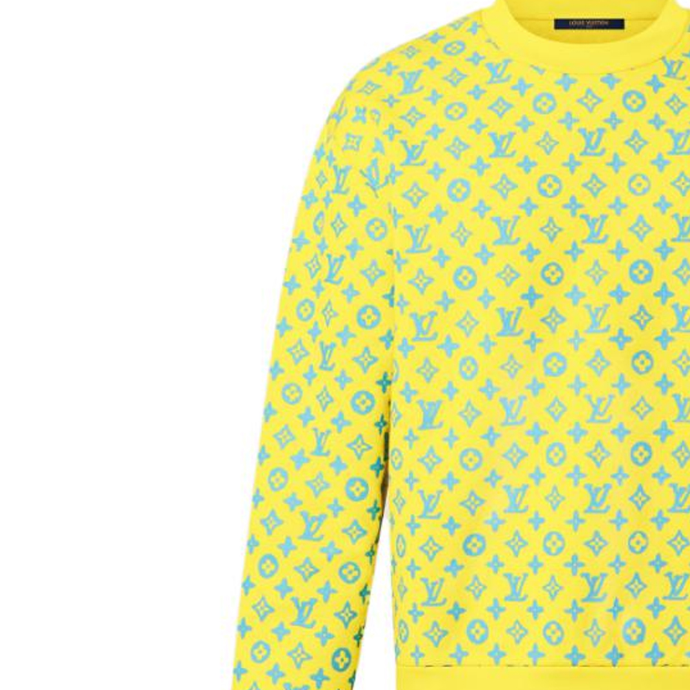Lookbook LOUIS VUITTON SS23 男裝黃標印花圓領衛衣 1AB5KG