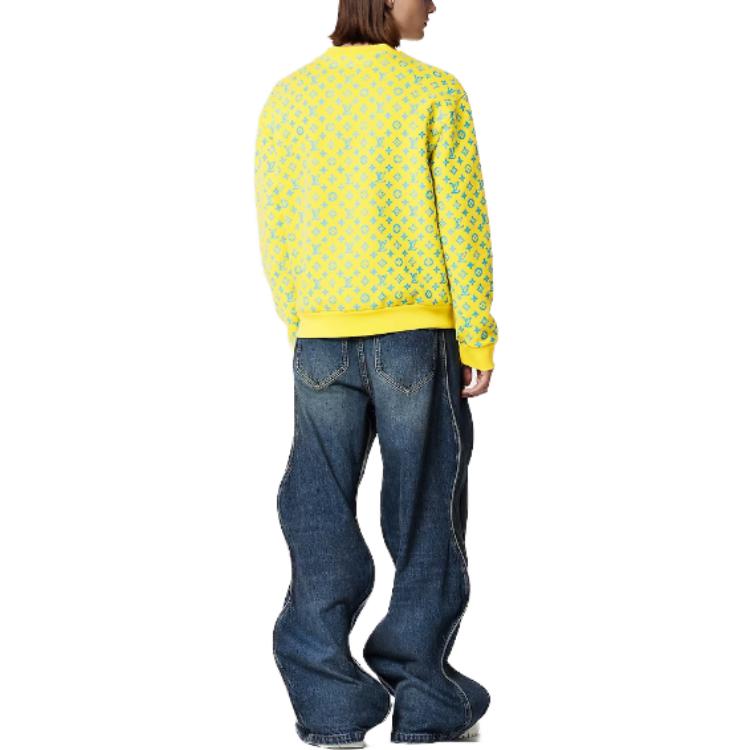 Purchase LOUIS VUITTON SS23 男裝黃標印花圓領衛衣 1AB5KG
