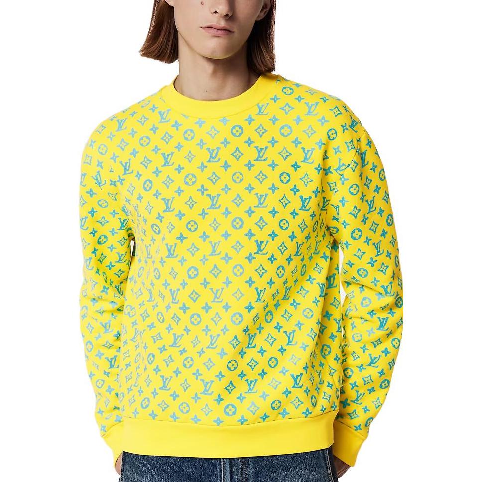 Sizing LOUIS VUITTON SS23 男裝黃標印花圓領衛衣 1AB5KG