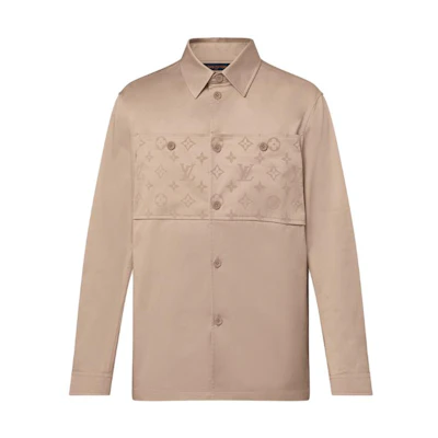 LOUIS VUITTON SS24 Beige Long-Sleeve Shirt Jacket Casual Style 1AFBVQ