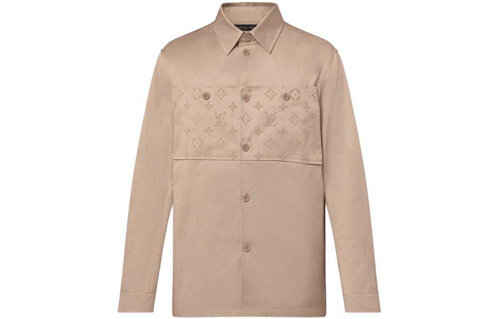 Order ルイヴィトン SS24 ベージュ 長袖 シャツジャケット カジュアルスタイル 1AFBVQ
