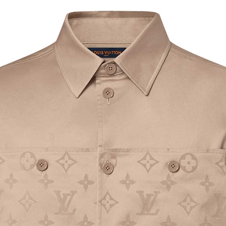 Sizing ルイヴィトン SS24 ベージュ 長袖 シャツジャケット カジュアルスタイル 1AFBVQ