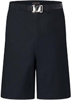 LOUIS VUITTON SS24 Black Casual Shorts with Zippered Side Pockets. 1AFRLG LOUIS VUITTON SS24 Black Casual Shorts with Zippered Side Pockets. 1AFRLG