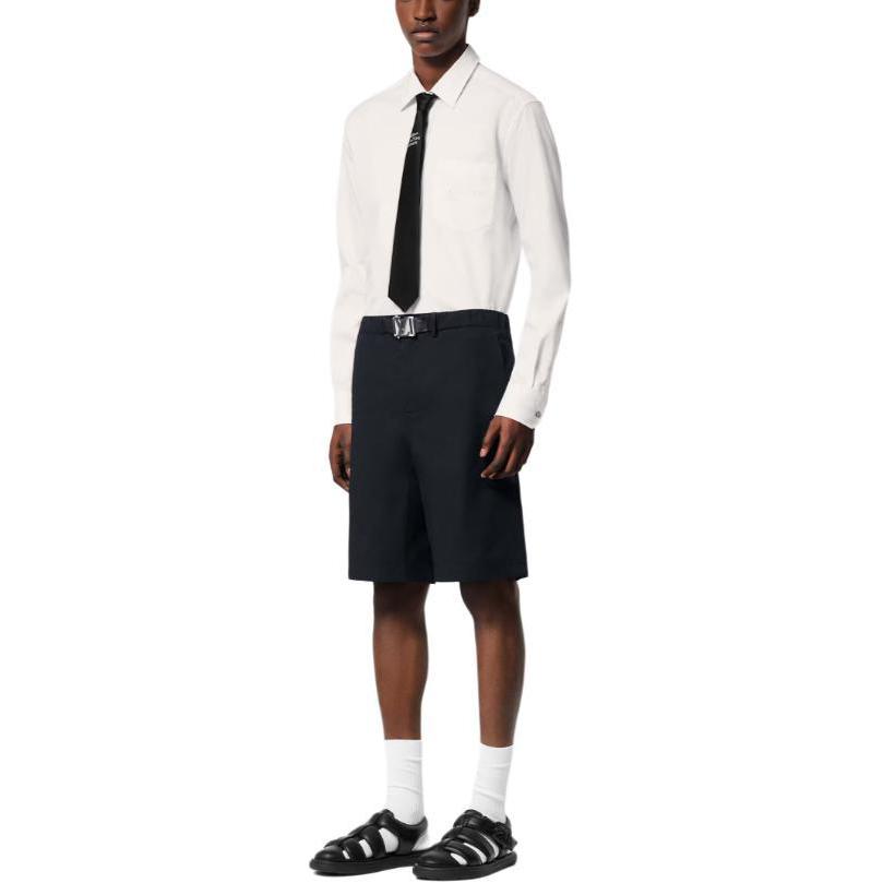 Lookbook 路易威登 SS24 黑色休闲短裤带拉链侧袋 1AFRLG