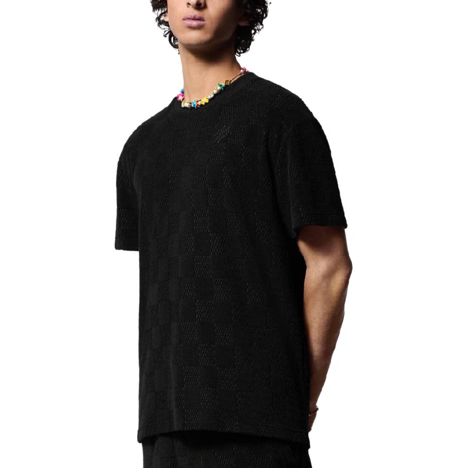 LOUIS VUITTON SS24  Black Graphic Print Crewneck Casual T-Shirt 1AFRBJ 圖 6