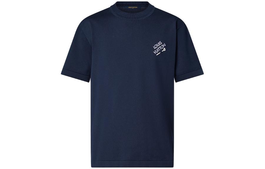 Order 路易威登 SS24 黑色标志印花圆领POLO衫 1AFBUU