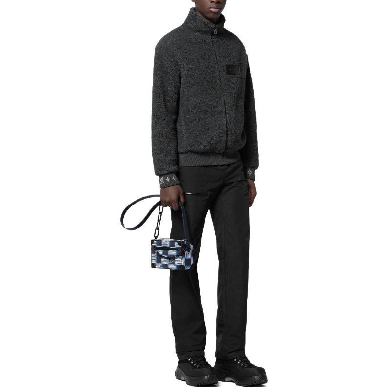 Details for LOUIS VUITTON SS24 Pantalones Negros Rectos con Cintura Elástica. 1AFASU