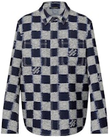 LOUIS VUITTON SS24 Gray Plaid Print Long Sleeve Casual Jacket 1AFAUP LOUIS VUITTON SS24 Gray Plaid Print Long Sleeve Casual Jacket 1AFAUP