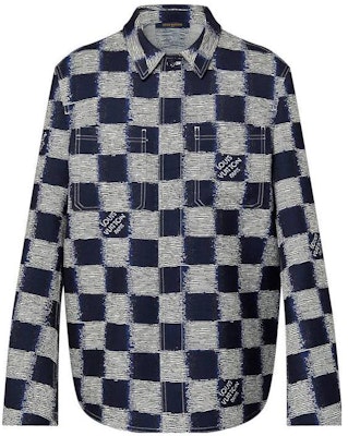 LOUIS VUITTON SS24 Chaqueta Casual de Manga Larga con Cuadros Grises. 1AFAUP Order LOUIS VUITTON SS24 Chaqueta Casual de Manga Larga con Cuadros Grises. 1AFAUP