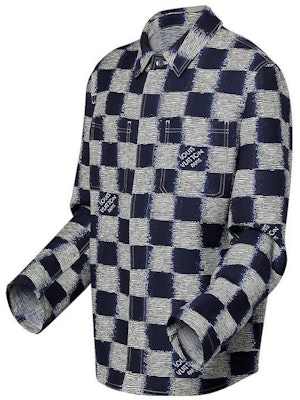LOUIS VUITTON SS24 Chaqueta Casual de Manga Larga con Cuadros Grises. 1AFAUP Shop LOUIS VUITTON SS24 Chaqueta Casual de Manga Larga con Cuadros Grises. 1AFAUP
