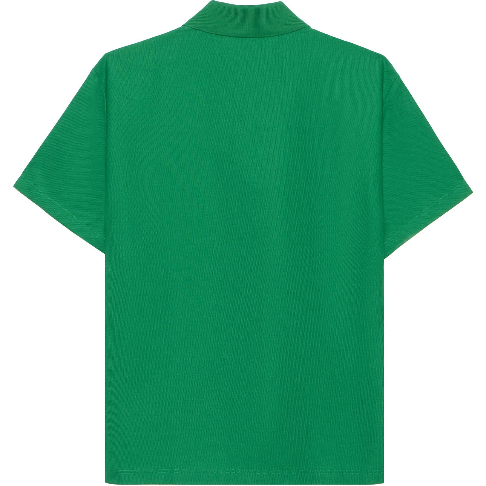 LOUIS VUITTON SS24  Green Embroidered Letter Casual Polo Shirt. 1AFQ81