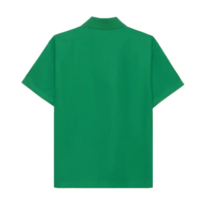 LOUIS VUITTON SS24 Green Embroidered Letter Casual Polo Shirt. 1AFQ81