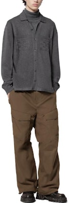 LOUIS VUITTON SS24 Grey Knit Sweater with Logo Jacquard Design 1AFANI Purchase LOUIS VUITTON SS24 Grey Knit Sweater with Logo Jacquard Design 1AFANI