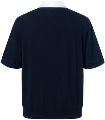 LOUIS VUITTON SS24 Navy Polo Shirt with Embroidered Logo Buttons. 1AFQQJ Lookbook LOUIS VUITTON SS24 Navy Polo Shirt with Embroidered Logo Buttons. 1AFQQJ