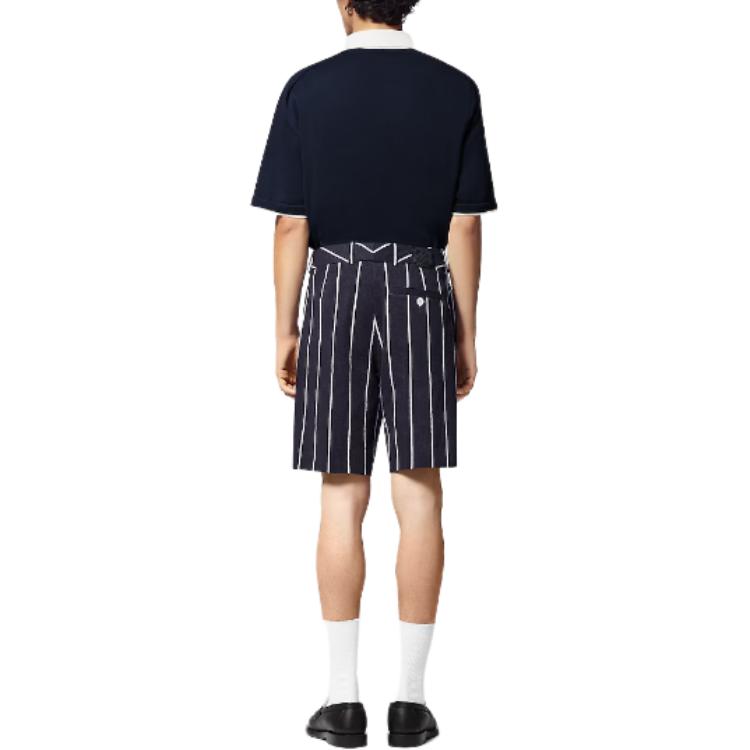 Purchase LOUIS VUITTON SS24  Navy Polo Shirt with Embroidered Logo Buttons. 1AFQQJ