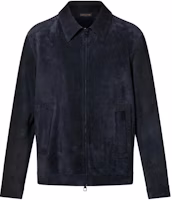 LOUIS VUITTON SS24 Navy Zip-Up Collar Jacket with Side Pockets. 1AFJPY LOUIS VUITTON SS24 Navy Zip-Up Collar Jacket with Side Pockets. 1AFJPY