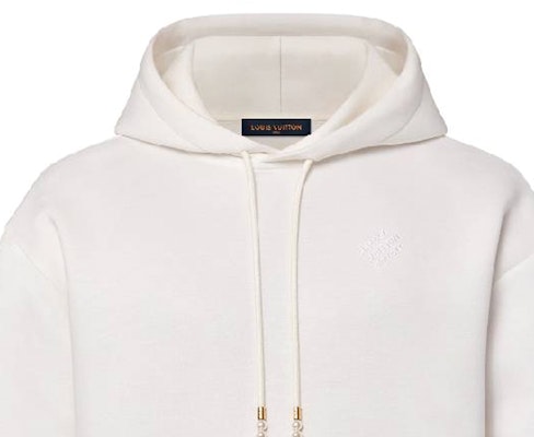 路易威登 SS24 白色連帽衫 經典Logo刺繡款式 1AFJH1 Sizing 路易威登 SS24 白色連帽衫 經典Logo刺繡款式 1AFJH1