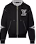 Buy LOUIS VUITTON SS24 Jaket Hoodie Hitam Zip-Up dengan Logo Jacquard 1AFXKV