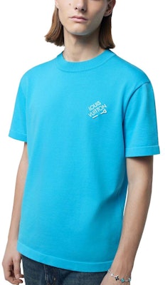 路易威登SS24蓝色徽标刺绣圆领休闲T恤 1ABIXT Purchase 路易威登SS24蓝色徽标刺绣圆领休闲T恤 1ABIXT