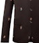 Details for Louis Vuitton SS24 Coklat Jaket Corak Sulam Single-Breasted 1AFIC9