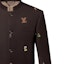 Cheap Louis Vuitton SS24 Coklat Jaket Corak Sulam Single-Breasted 1AFIC9